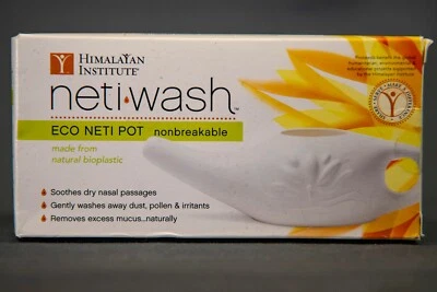 Neti Wash Nonbreakable  Neti Pot, Bioplastic The Himalayan Institute, New In Box - Image 1 of 4