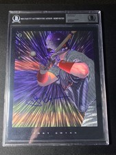 TONY GWYNN BGS BAS AUTHENTIC 1997 ZENITH 8X10 BASEBALL #2 AUTOGRAPH AUTO HOF