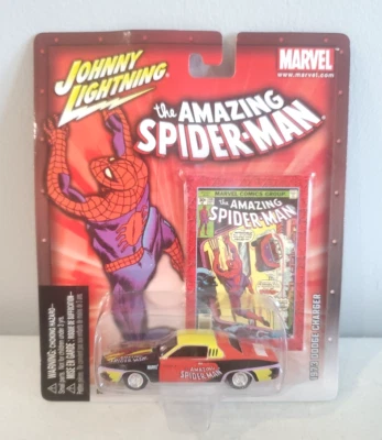 Dodge Charger 1973 Johnny Lightning Marvel The Amazing Spider-Man diecast Foto 1 de 4