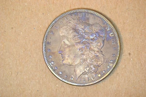1896-S Morgan Dollar- Strong EF with questionable toning. - Picture 1 of 4