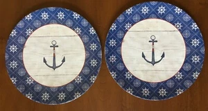 Certified Int Nautical Anchor 11" Plates -l2 Nautique III  Melamine James Wiens - Picture 1 of 5