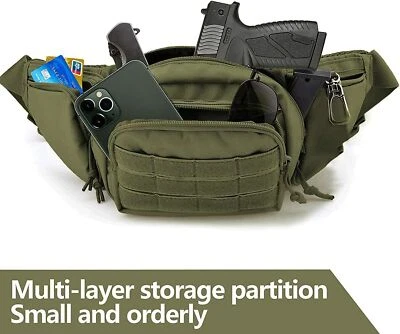 Riñonera oculta funda táctica militar pistola cintura bolsa pistola Foto 1 de 4