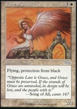 4x Voice of Grace MTG Urza's Saga NM Magic Regular