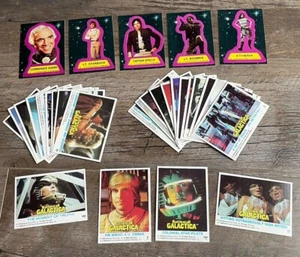 1978 Topps BATTLESTAR GALACTICA Sammelkarten Set 25 Karten & 5 Aufkleber schön CDT - Bild 1 von 11