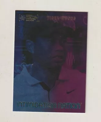 Tiger Woods 2022 Skybox Metal Universe Champions Intimidation Nation #IN10 NM-MT - Image 1 of 2