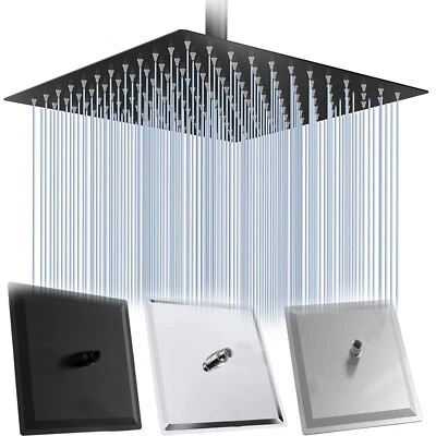 Stainless steel Rainfall Shower Head Ultrathin Rain Shower head High Pressure - Image 1 of 4