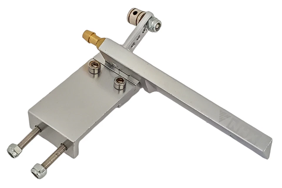 NHX RC Aluminum 75mm Rudder with Water Pickup Silver - Image 1 of 4