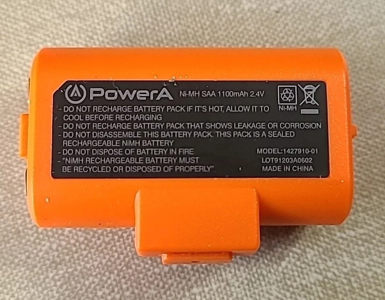 PowerA Rechargeable Battery 1427910-01 Xbox One, Series S/X Orange 2.4v - Image 1 of 4