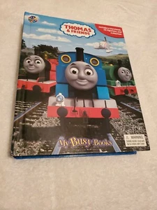 MY BUSY BOOKS THOMAS TRAIN & FRIENDS BOOK 11 FIGURES / PLAYMAT LIKE NEW - Picture 1 of 11