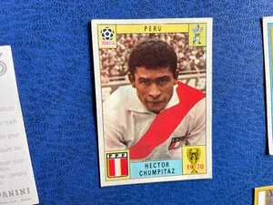 PANINI MEXICO 70 PERU' CHUMPITAZ MAI ATTACCATA LEGGERMENTE ONDULATA - Picture 1 of 2