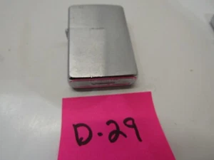 D-29 OLD USED ZIPPO LIGHTER PLAIN COLLECTABLE - Picture 1 of 2