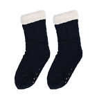 Womens Knitted Fluffy Thick Soft Warm Sherpa Slipper Socks Non Slip with Grips