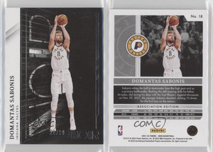 2021-22 Panini Noir Association Edition /99 Domantas Sabonis #18