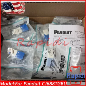 200 * Panduit CJ688TGBU Giga TX Cat6 8 Position 8Wire RJ45 Network Jack Module - Afbeelding 1 van 11