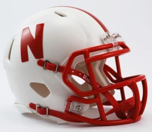 *SALE* NEBRASKA CORNHUSKERS HUSKERS NCAA SPEED MINI FOOTBALL  HELMET RIDDELL! - Picture 1 of 1