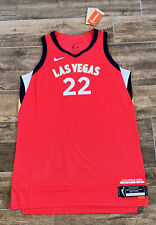 WNBA Authentic Nike Las Vegas Aces A’Ja Wilson 2021 Jersey Size 46 Large