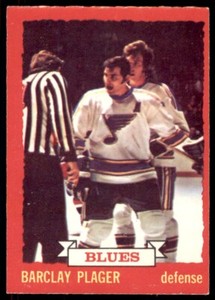 1973-74 O-Pee-Chee Light Backs Barclay Plager #47