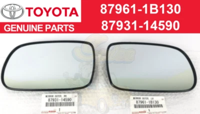 Toyota GENUINE New SUPRA RHD JZA80 MK4 Side Mirror Lens - Image 1 of 4
