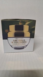 Crema reafirmante de noche CB Clear Beauty oro 24K y colágeno 1,69 oz NUEVA - Imagen 1 de 5