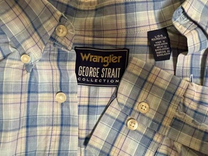 Wrangler George Strait Collection button-up shirt SZ Large Western Rodeo Cowboy - Picture 1 of 5