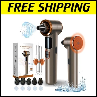 Blackhead Remover Vacuum with Heating: 3 Suction Levels & 9 Modes for Clear Skin - Image 1 of 4