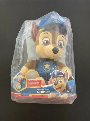 Paw Patrol Snuggle Up Chase Plush With Working Flashlight Brand New Item - Image 1 of 4
