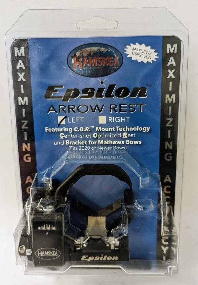 Hamskea Epsilon Arrow Rest w/ Mathews Approved Bracket - LH - Black #213881 - Image 1 of 1