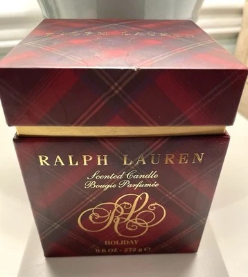 NIB RALPH LAUREN- " Holiday" Candle-  Red-  Holiday Spice Scent- 9.6 oz - Image 1 of 4