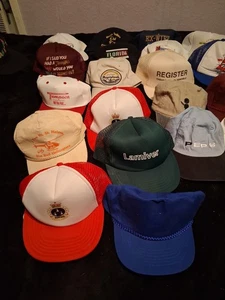 Trucker Hats Vintage Lot Of 20 80s And 90s  - Picture 1 of 9