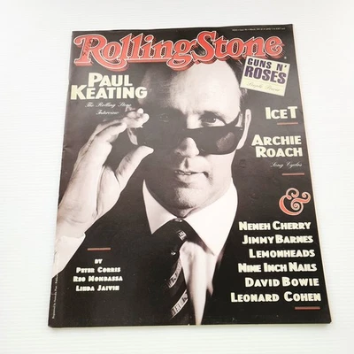 Rolling Stone Magazine March 1993 Paul Keating Guns N Roses Rare Scarce  - Image 1 of 4