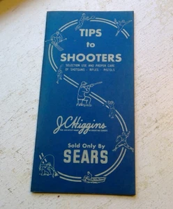 J.C. Higgins Sears- Tips for shooters shotguns, rifles, pistols - Picture 1 of 12