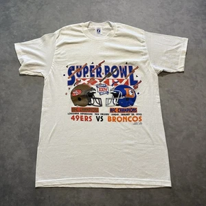 Vintage San Francisco 49ers Shirt Men Large 1990 Super Bowl Champion Made In USA - Picture 1 of 9