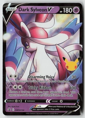 Dark Sylveon V - SWSH134 - SWSH: Sword & Shield Promo Cards Holo - PTCG - Image 1 of 2