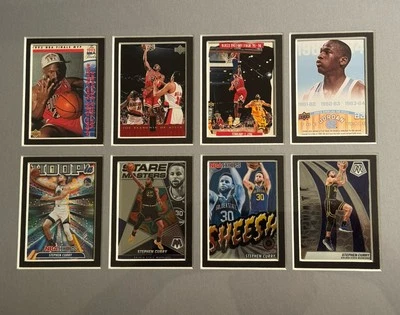 Michael Jordan And Stephen Curry  Framed Card Lot of 8 Cards. - Image 1 of 4