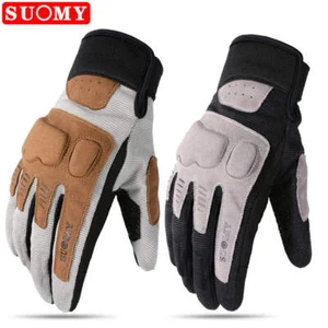 SUOMY Summer Breathable Motorcycle Gloves Men Touch Screen Motocross Guantes MTB - Picture 1 of 33