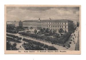 BARI PIAZZA UMBERTO UNIVERSITA' ADRIATICA ANNO 1941 VIAGGIATA ANIMATA FP - Imagen 1 de 2