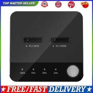 M.2 SATA/NVMe Dual-Bay-Dockingstation-Duplikator mit LED-Anzeige M.2 Cloner - Bild 1 von 12