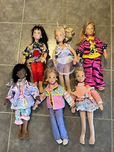1986 Mattel 18" Hot Looks Doll Lot 6 included 