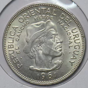 Uruguay 1961 10 Pesos 294162 combine shipping - Picture 1 of 2