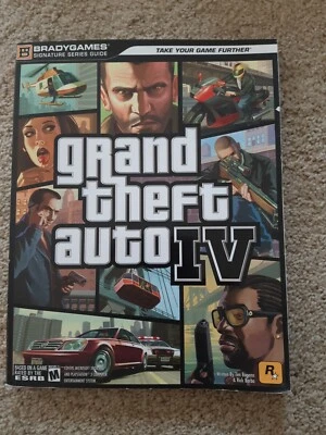 Grand Theft Auto IV Strategy Guide Book PS3; XBOX 360 Poster Map Still Attached - Image 1 of 4