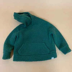 Gap Boys Sherpa Cozy Hooded Pullover Sweatshirt Green Size 4 - 5 - Picture 1 of 4