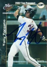 2002 Fresno Grizzlies TONY TORCATO Signed Card autograph giants rc