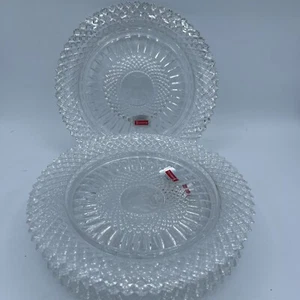 Set 4 piatti da pane/dessert vintage Fostoria Avon cristallo piombo - Foto 1 di 4