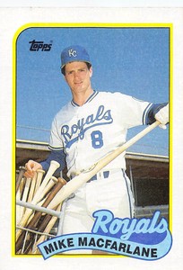 Mike Macfarlane 1989 Topps 479  Kansas City Royals Rookie Baseball Card