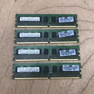 LOT OF 4 SAMSUNG M391T2863QZ3-CF7 1GB 1Rx8 PC2-6400E 800Mhz ECC Memory - Picture 1 of 2