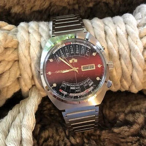 Orient College .Chic Japanese wristwatch with multi-calendar. - Picture 1 of 15