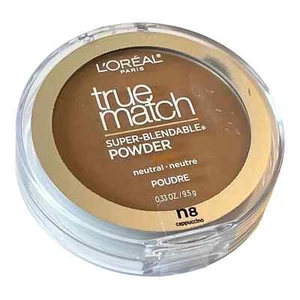 NEW L'Oreal True Match POWDER Super Blendable N8 Cappuccino + Applicator Compact - Picture 1 of 2