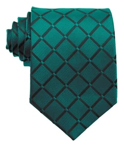 New Classic Men's Tie Plaid&Checks JACQUARD WOVEN 100% Silk Necktie - Picture 1 of 17