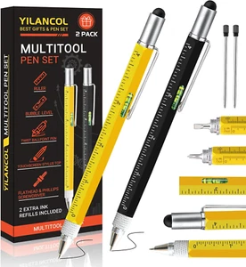 2 PCS Multitool Pen Unique Gifts for Men, Fun Gifts for Christmas, Gifts for Da - Picture 1 of 11