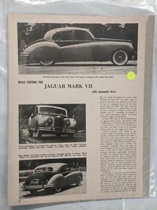 Jaguar Mark VII Jaguar print ads M182  - Picture 1 of 1